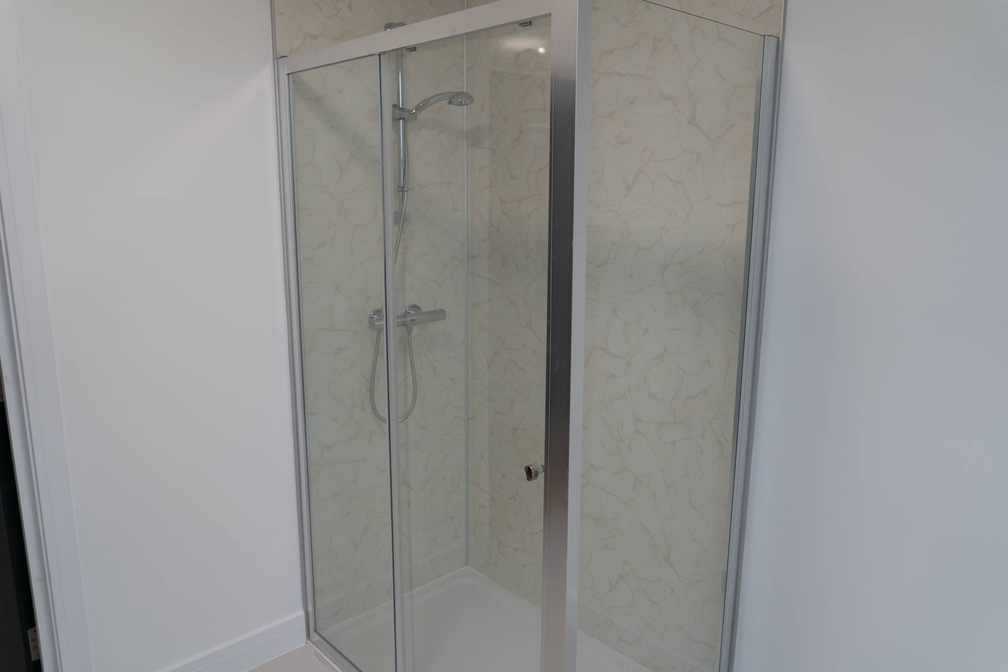 Trinity Chapel Apartments shower