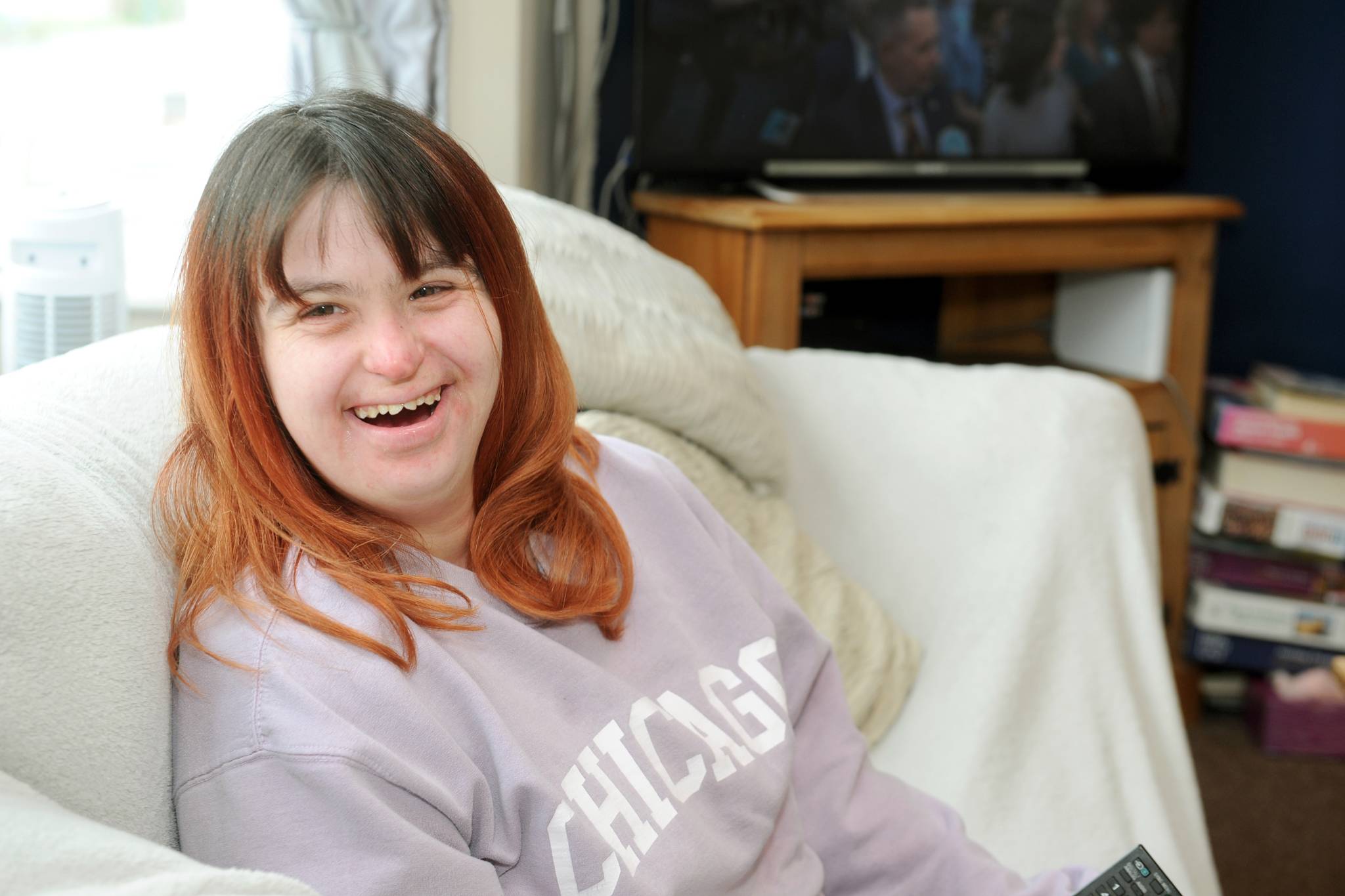 Lady smiling