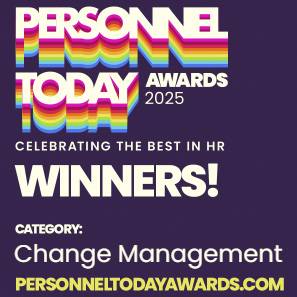 Personnel Today 2025 Award winner badge for Lifeways