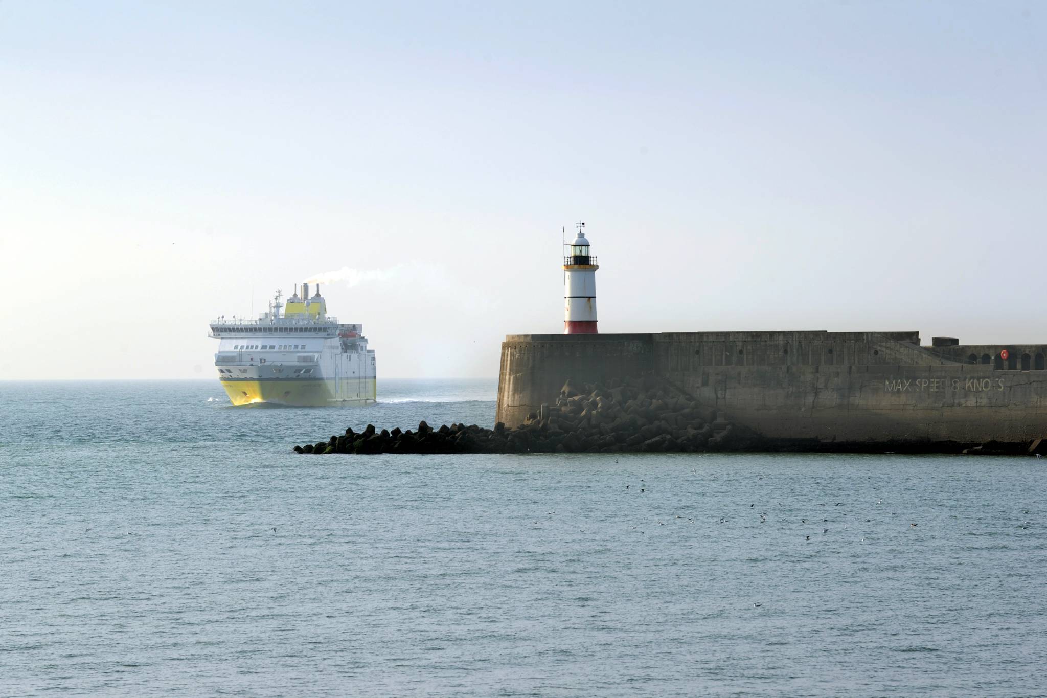 Newhaven harbour and lighthouse
