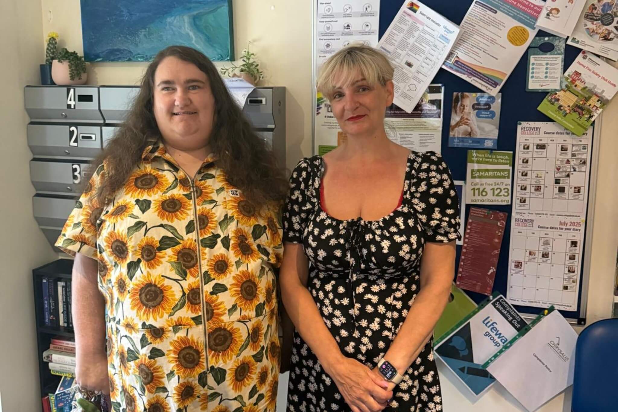 A person supported by Lifeways and their support worker
