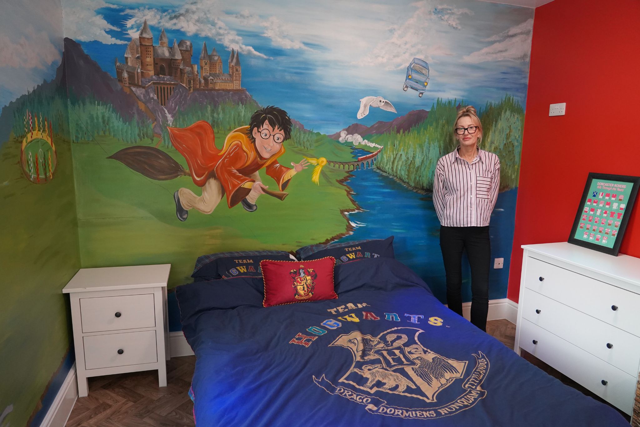 One bedroom has been dedicated to Harry Potter