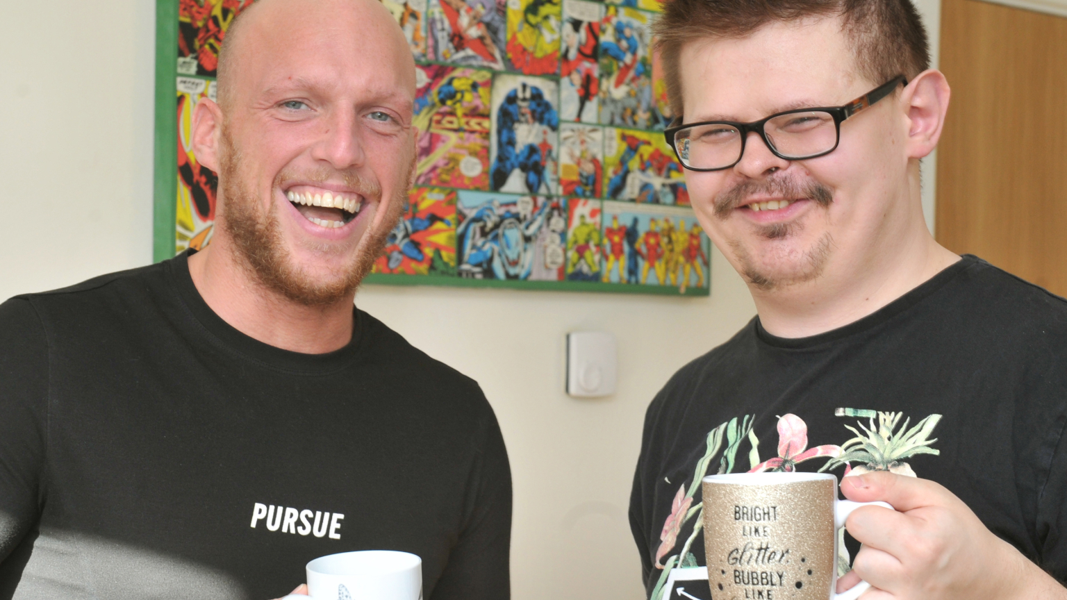laughing at elm tree house