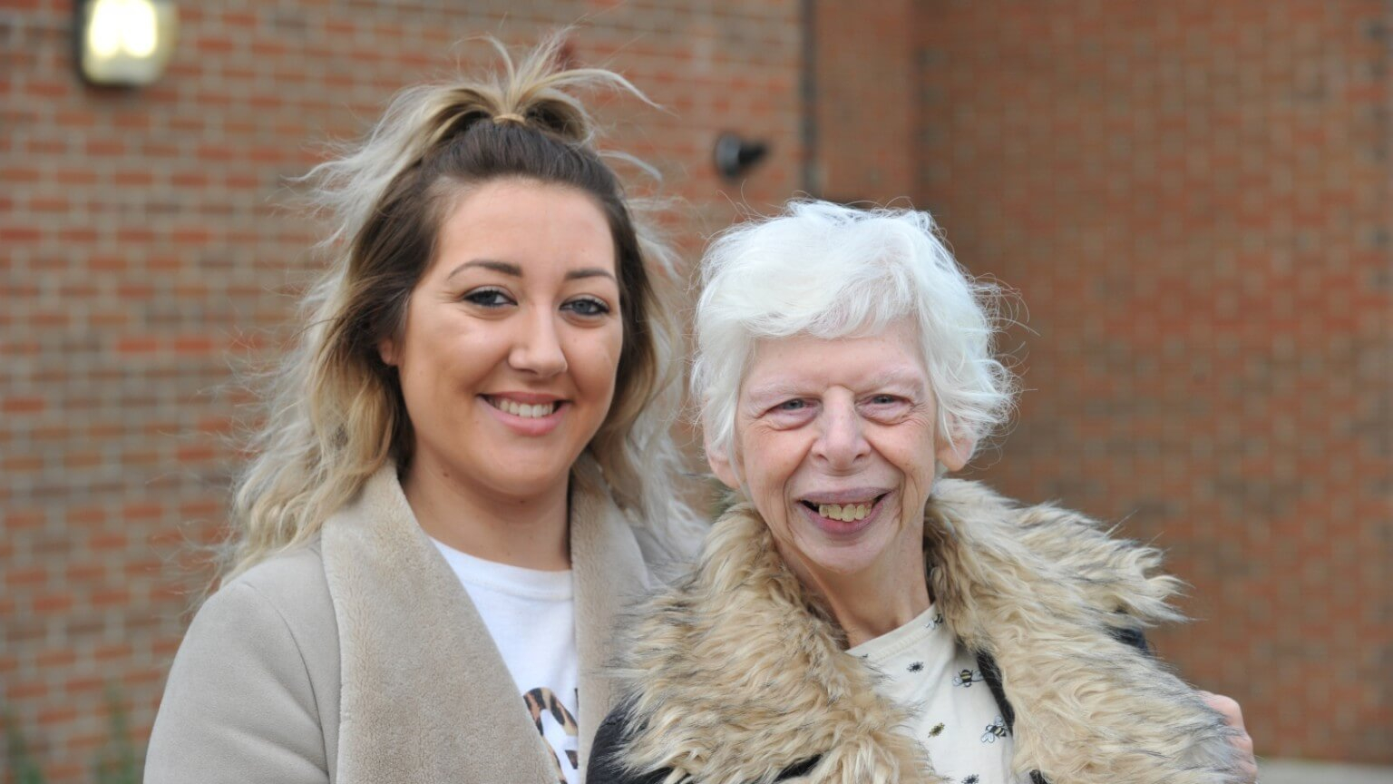 Carla with lady we support