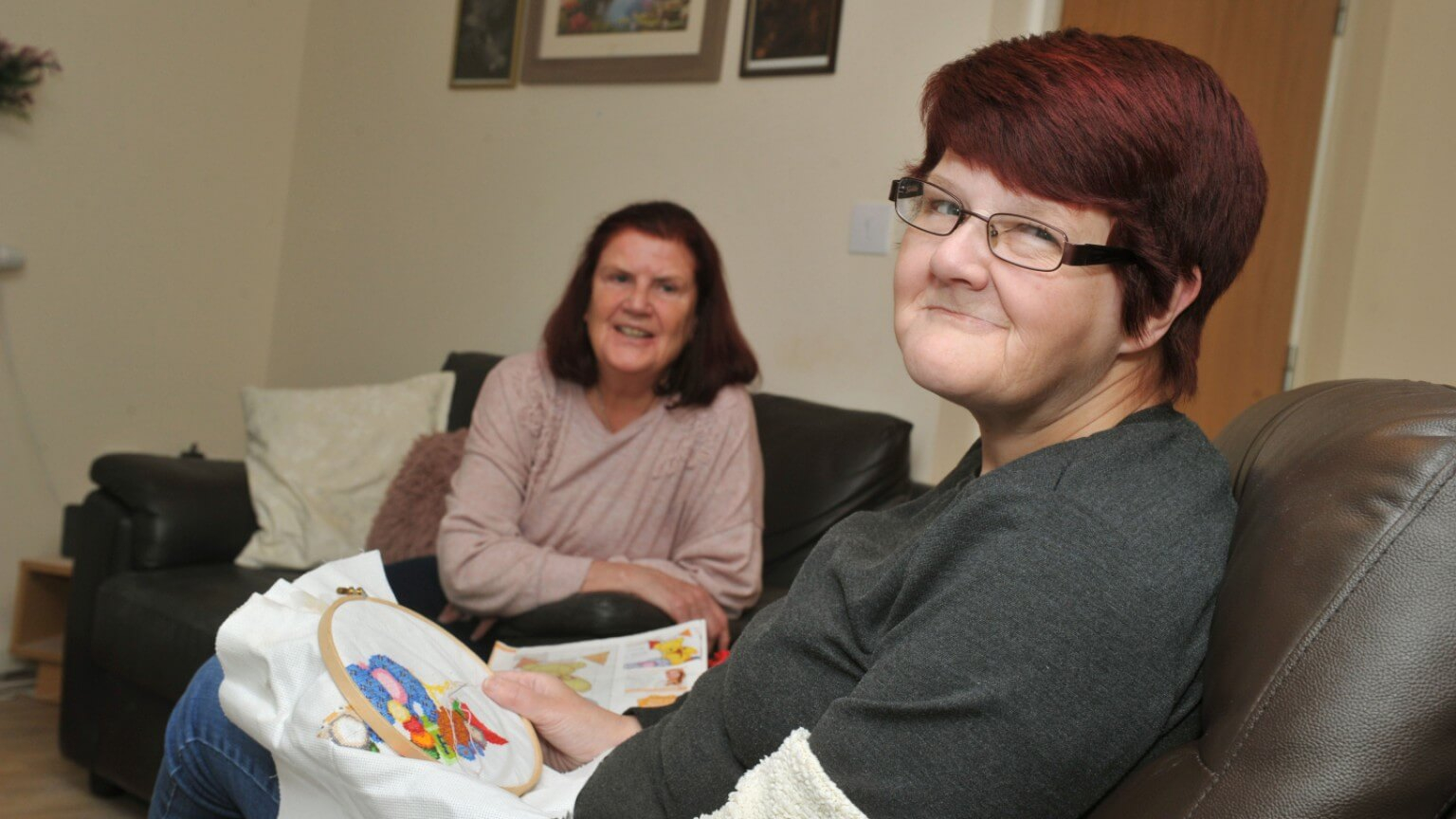 Nicky and a person we support