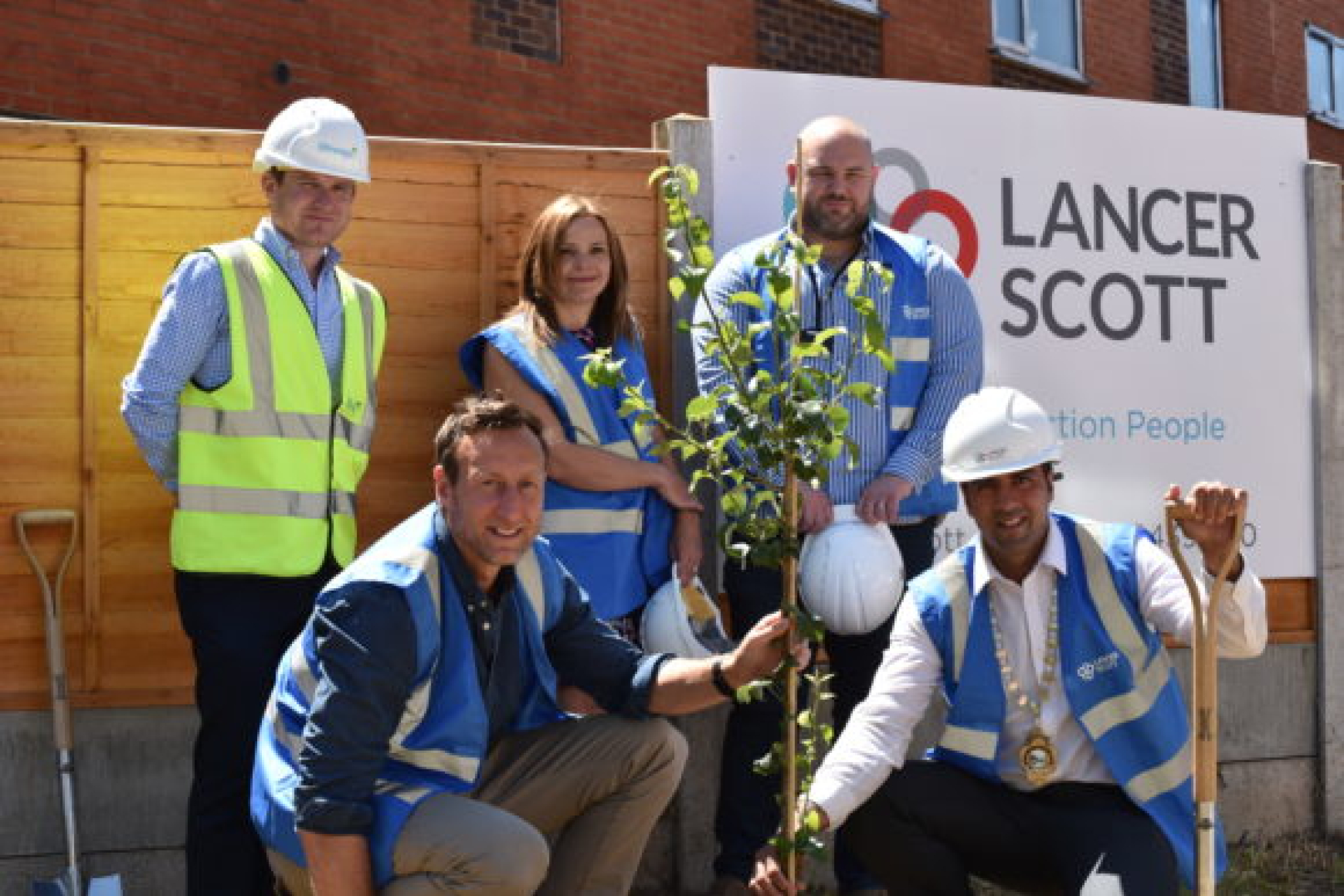 Tree planting ceremony at Bedwardine Court, Worcester
