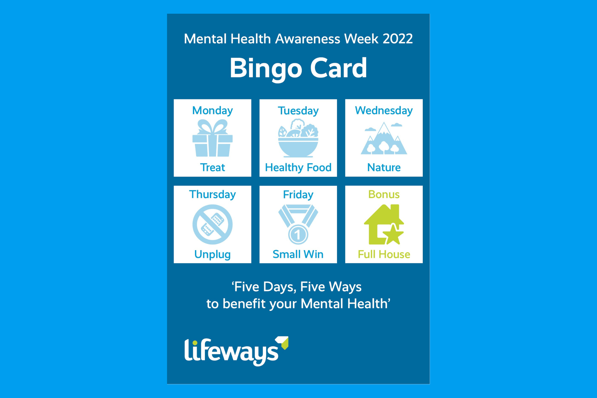 Lifeways marks Mental Health Awareness Week 2022 with ‘five days, five ways’ campaign!
