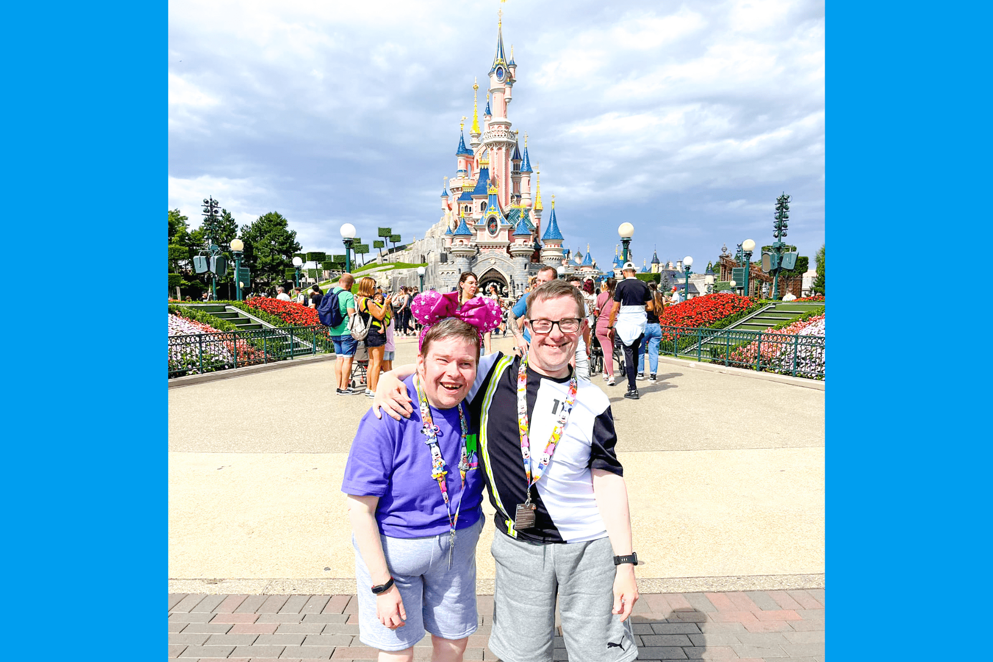 nic and kes at disneyland