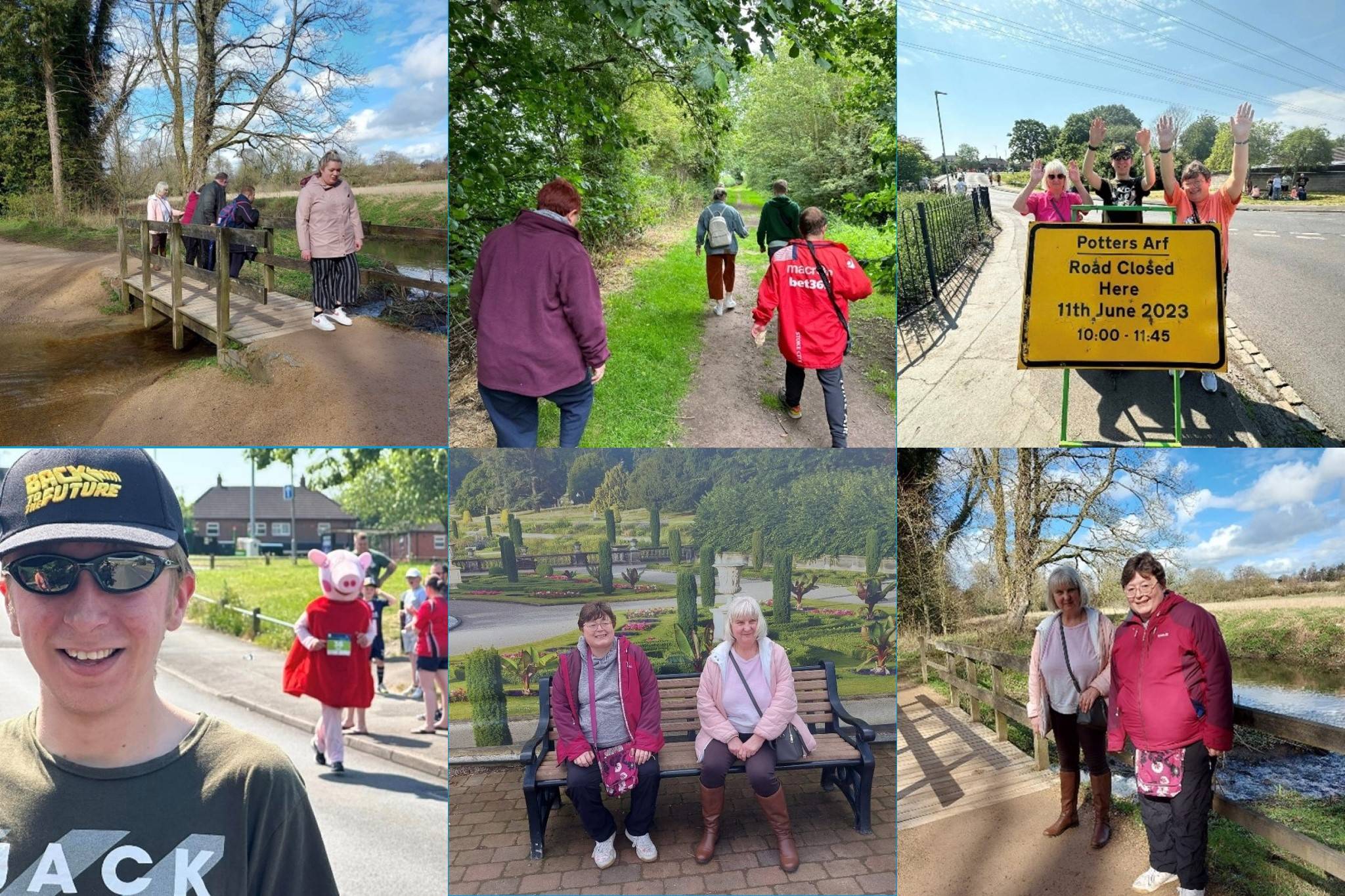 Queen Oaks Court walking group