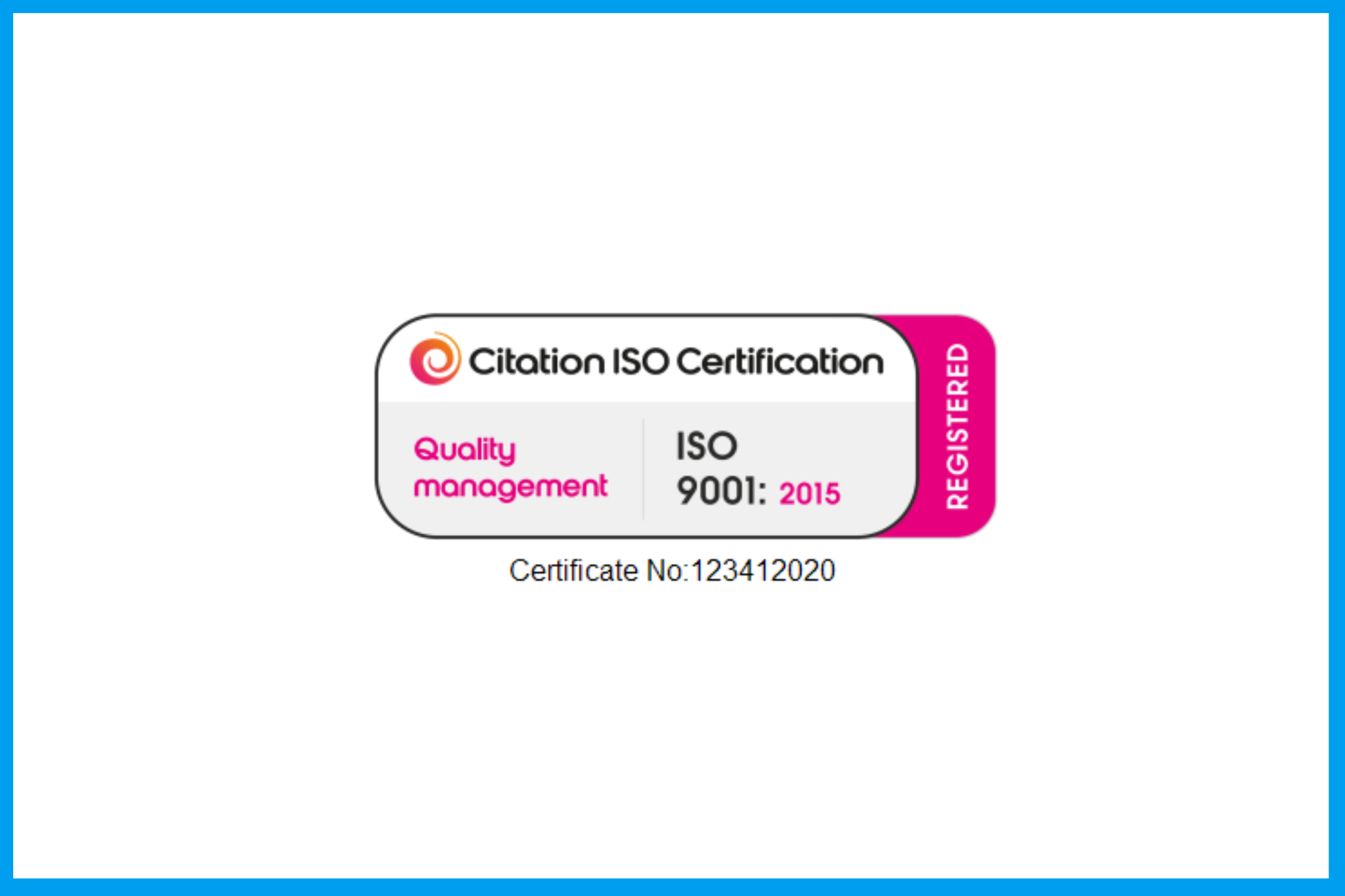 quality iso certificate lifeways