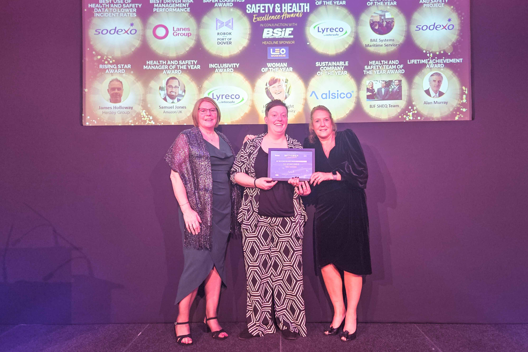 A successful team enjoys an award win