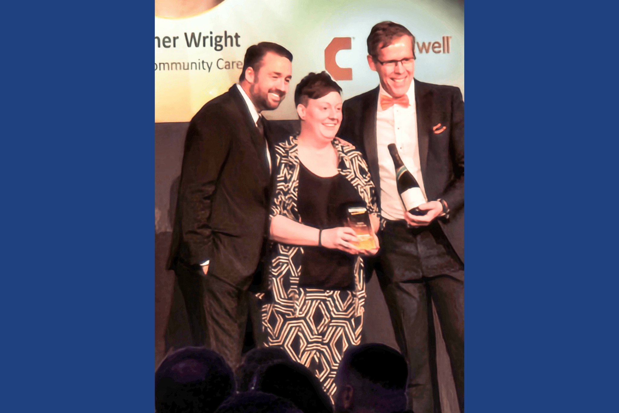 receiving award heather wright 