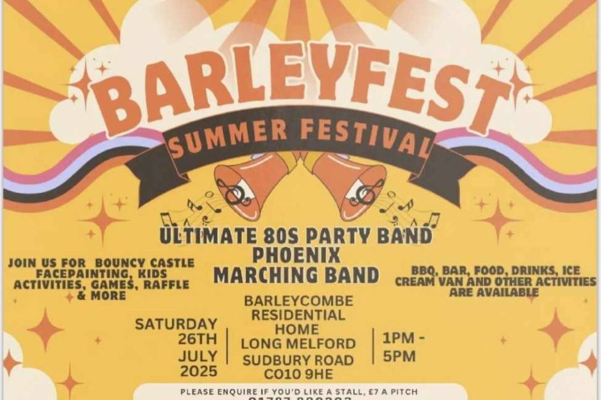 A poster advertising Barleyfest 2025