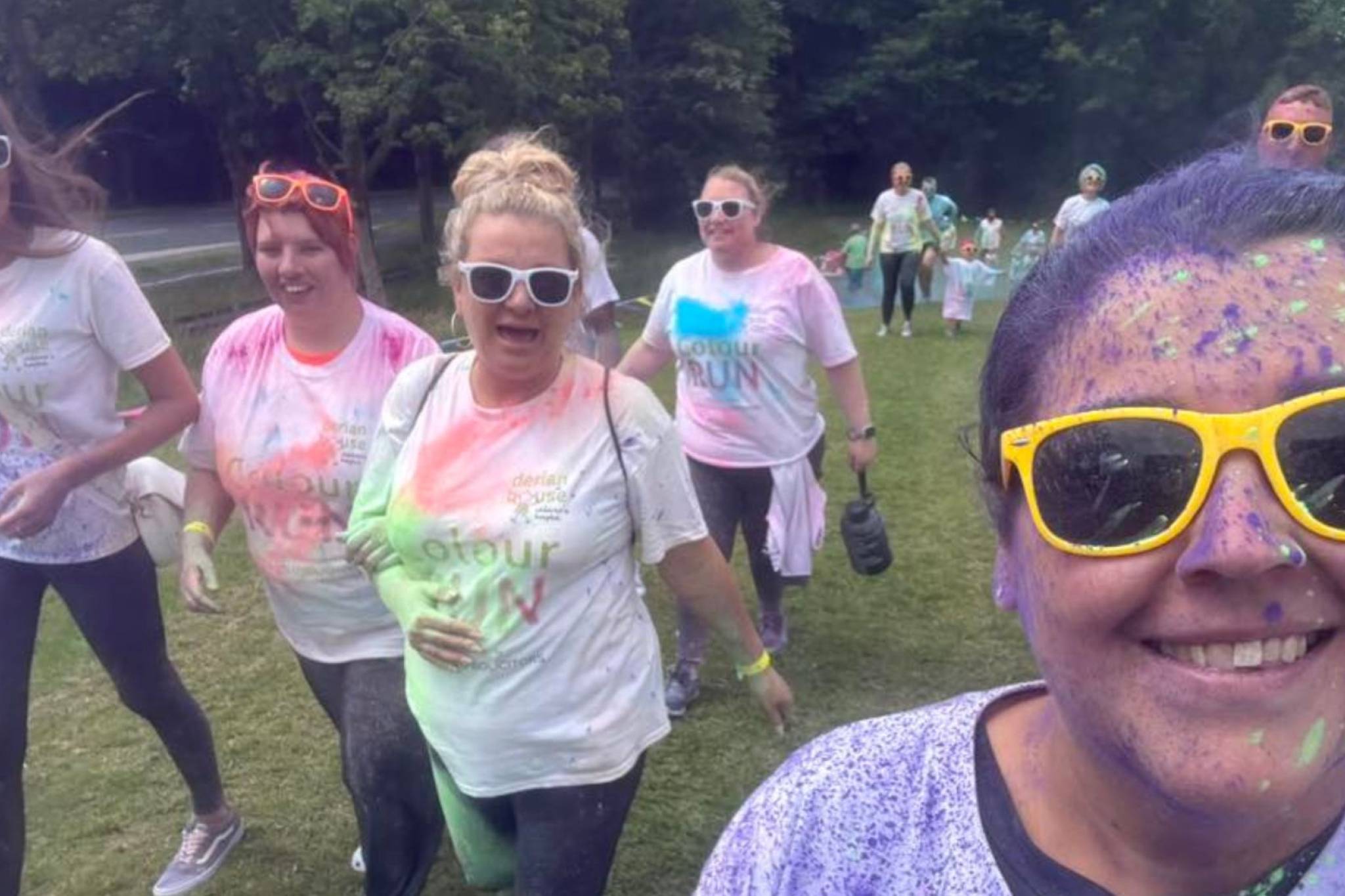 Team Lifeways at the Derian House Colour Run