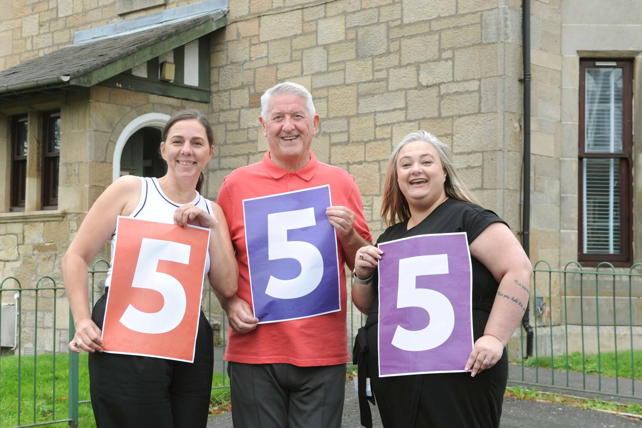 Team members at our Viewmount Service in Glasgow celebrate the latest ratings​ from Care Inspectorate Scotland.
