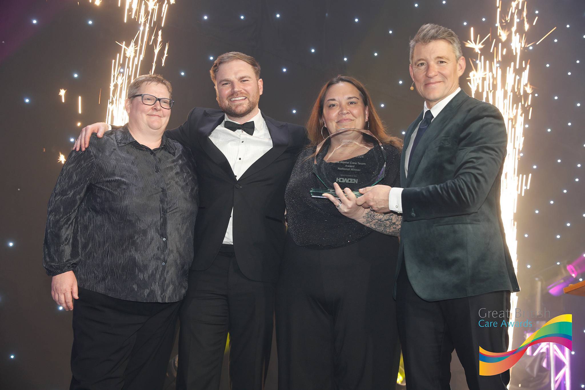 Woodbury View accepting their award
