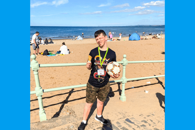 James at the seaside